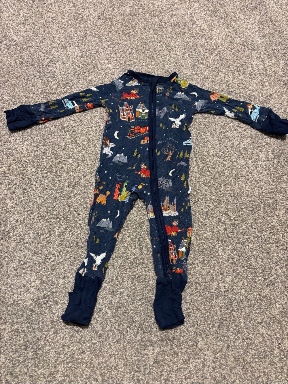 Little Sleepies - Harry Potter Evenings at Hogwarts Zippy (0-3 mo)